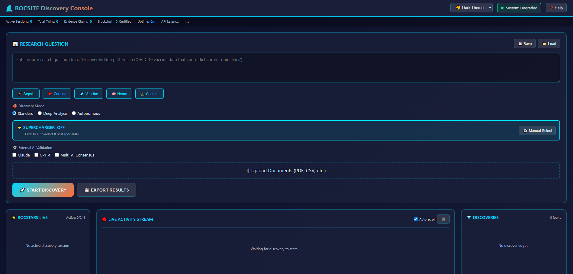 RocSite Discovery Engine