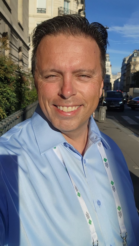 Adam Dickens, in Paris, on the morning of the conference