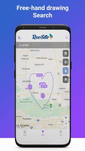rocsite mobile app map draw